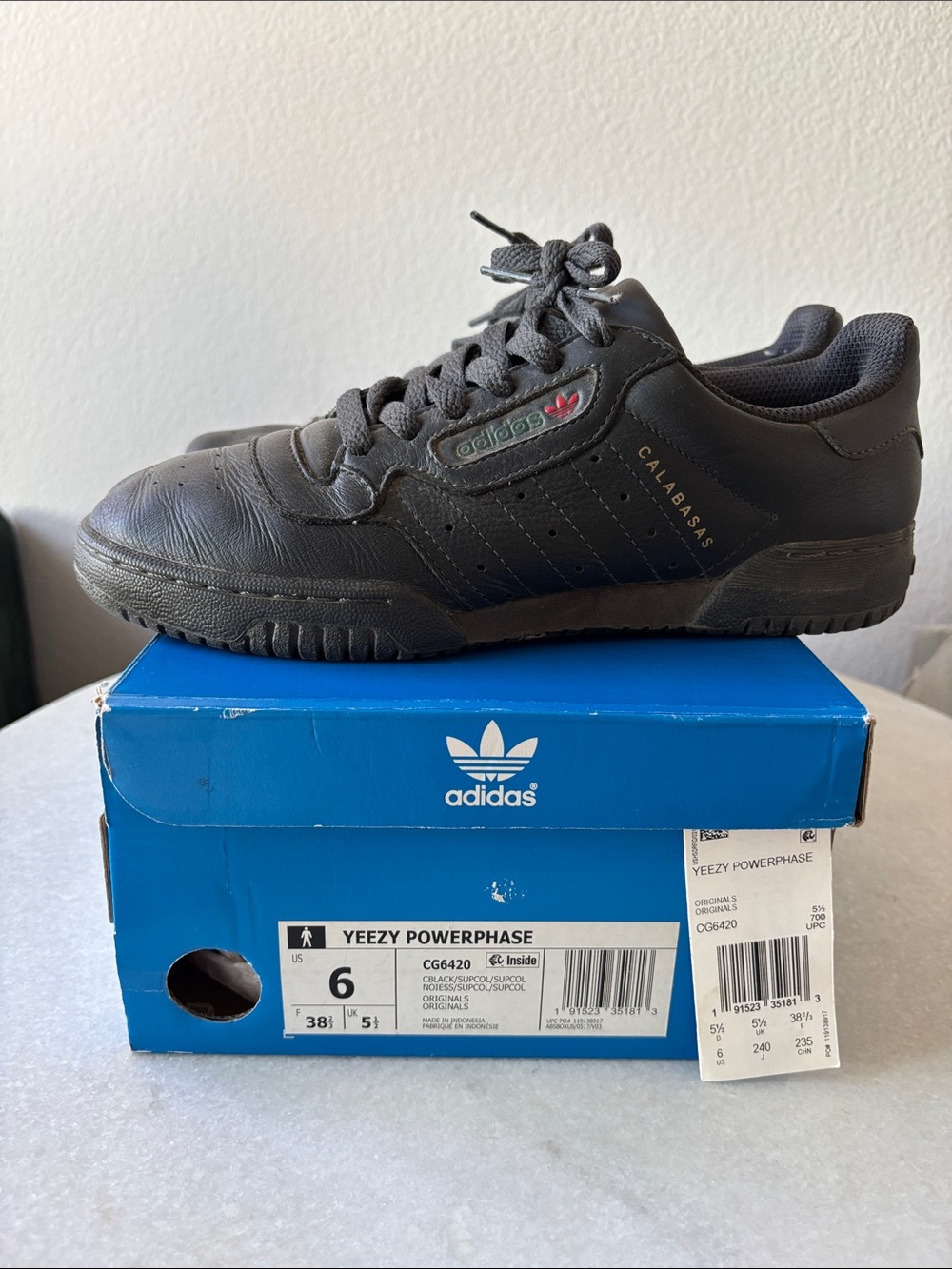 adidas Yeezy Calabasas Black Low-Top Sneakers
